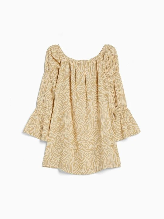 Zdjęcie produktu Sukienka letnia Bershka wielbłądzi
