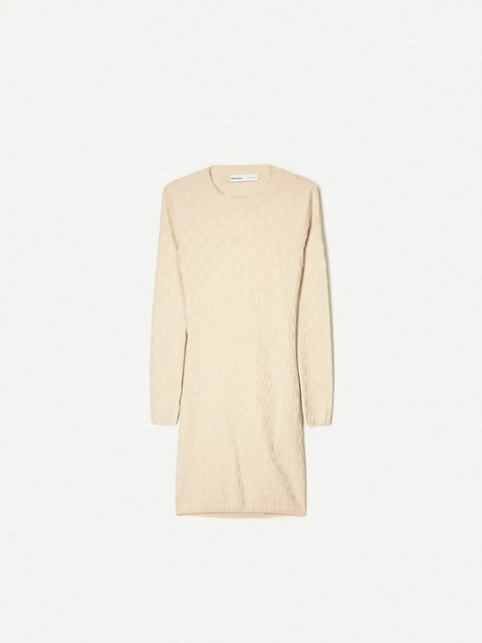 Zdjęcie produktu Sukienka letnia Bershka piaskowy
