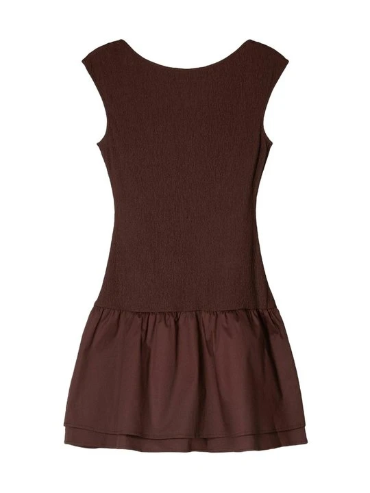 Zdjęcie produktu Sukienka letnia Bershka ciemnobrązowy