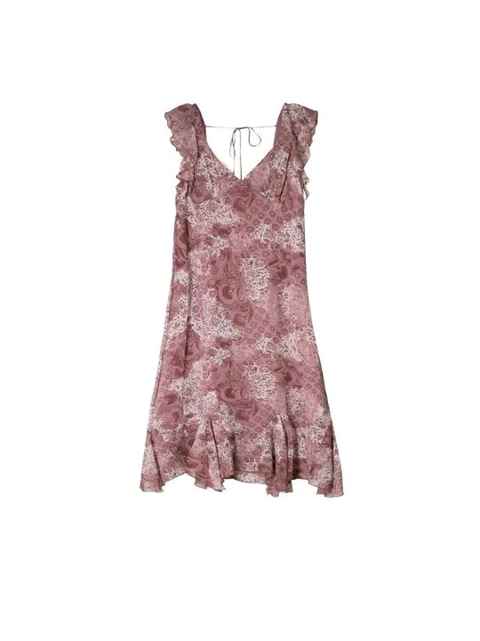 Zdjęcie produktu Sukienka letnia Bershka bordowy