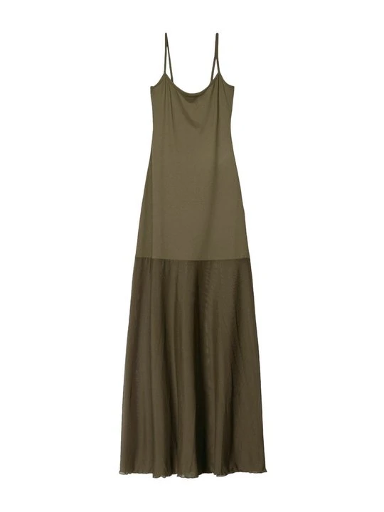 Zdjęcie produktu Sukienka letnia Bershka khaki