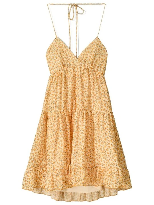 Zdjęcie produktu Sukienka letnia Bershka żółty