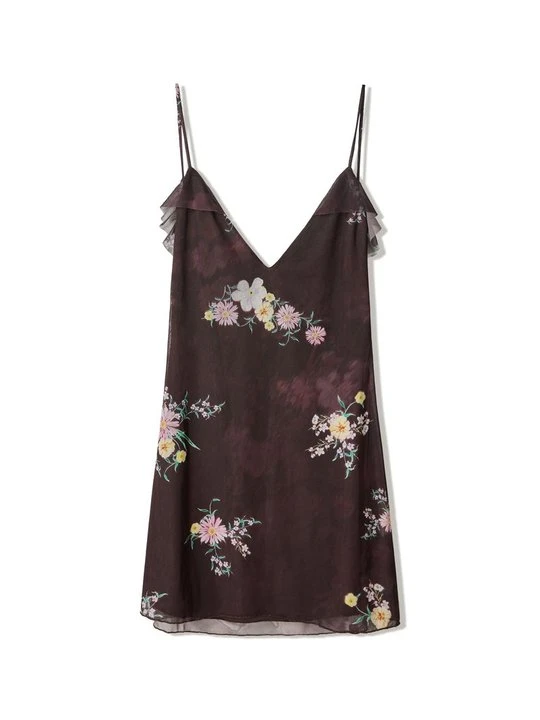 Zdjęcie produktu Sukienka letnia Bershka ciemnoczerwony