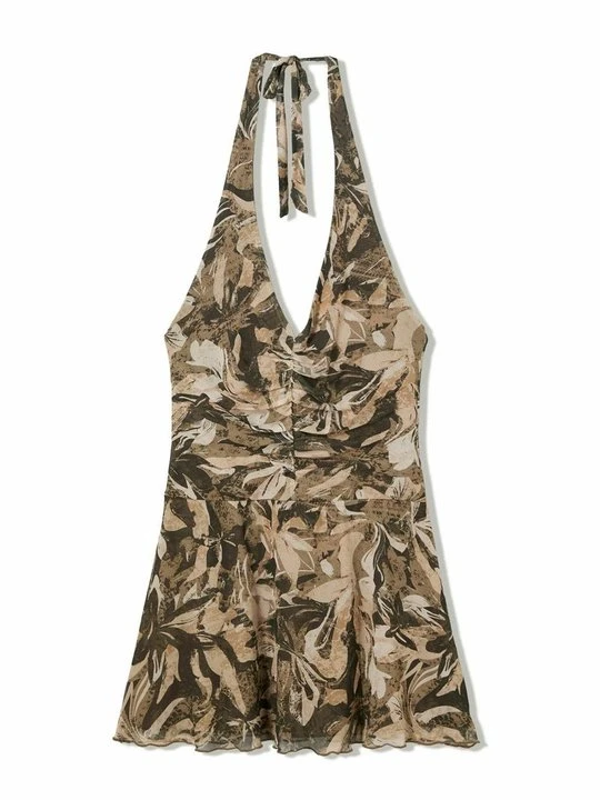 Zdjęcie produktu Sukienka letnia Bershka khaki