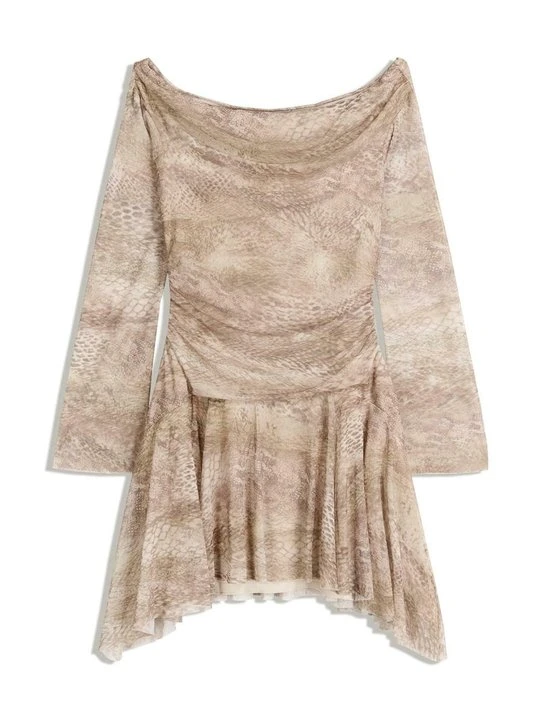 Zdjęcie produktu Sukienka letnia Bershka piaskowy