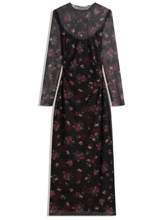 Zdjęcie produktu Sukienka letnia Bershka ciemnoczerwony