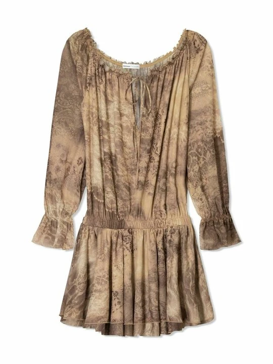 Zdjęcie produktu Sukienka letnia Bershka jasny brąz