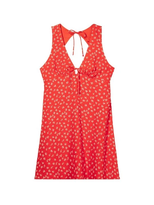Zdjęcie produktu Sukienka letnia Bershka czerwony