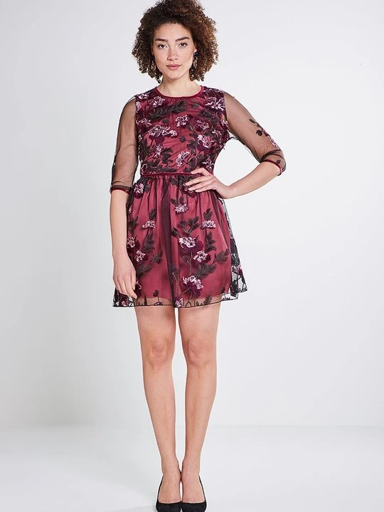 Zdjęcie produktu Sukienka letnia Blugirl Blumarine bordowy
