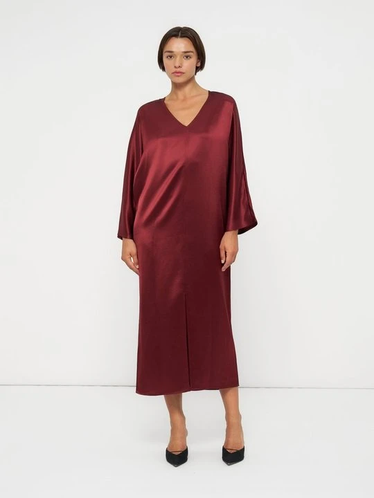 Zdjęcie produktu Sukienka letnia By Malene Birger ciemnoczerwony