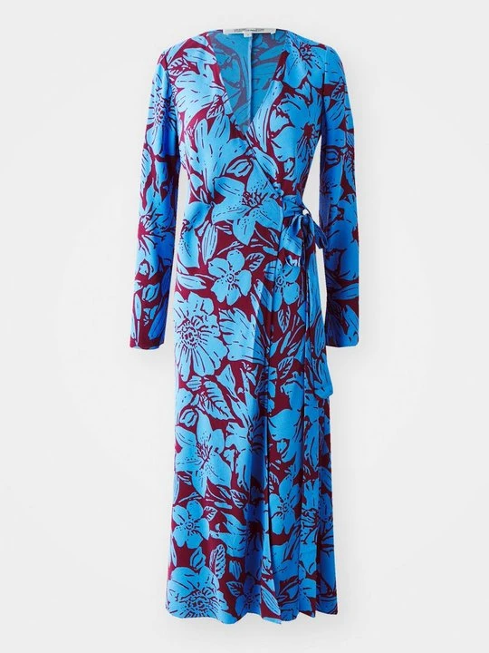 Zdjęcie produktu Sukienka letnia Diane Von Furstenberg granatowy