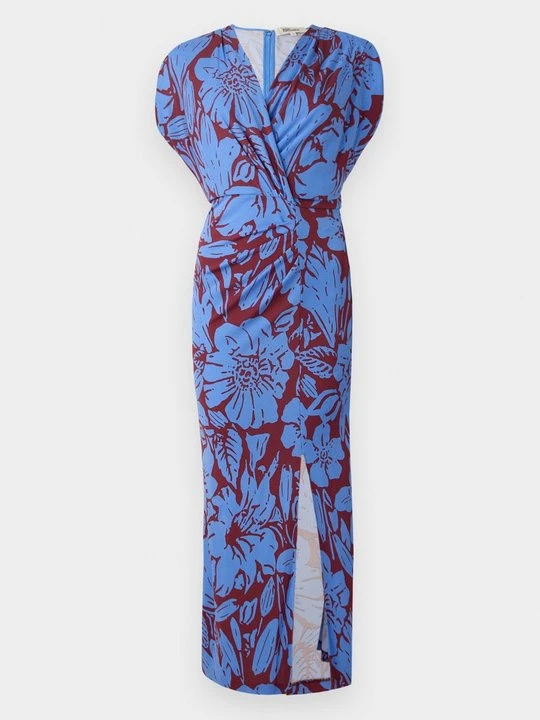 Zdjęcie produktu Sukienka letnia Diane Von Furstenberg granatowy