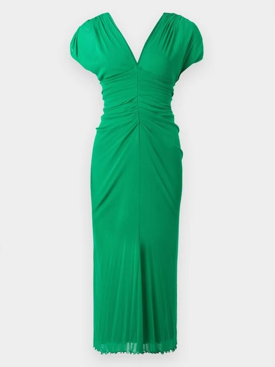 Zdjęcie produktu Sukienka letnia Diane Von Furstenberg ciemnozielony