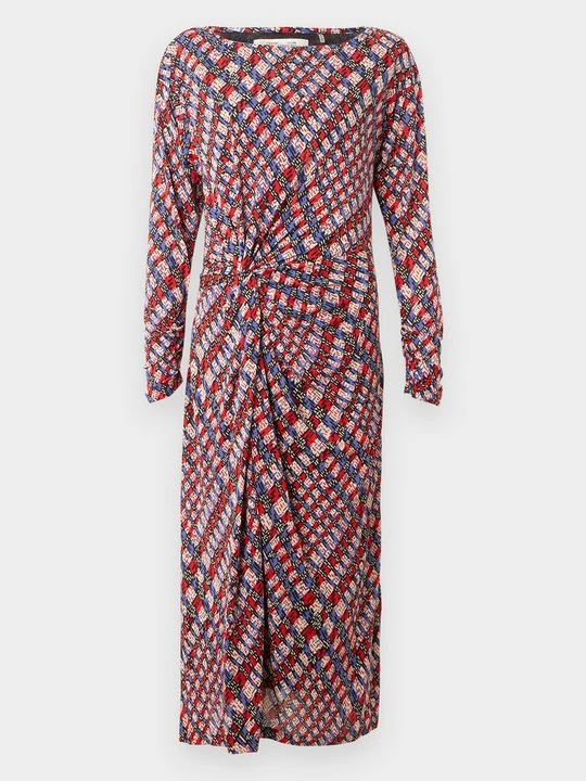 Zdjęcie produktu Sukienka letnia Diane Von Furstenberg fioletowy