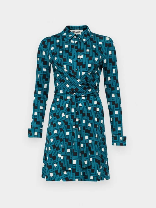 Zdjęcie produktu Sukienka letnia Diane Von Furstenberg petrol