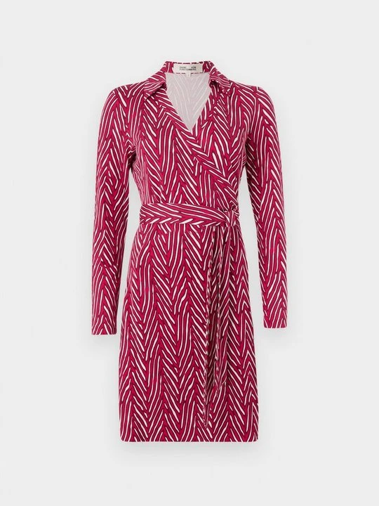 Zdjęcie produktu Sukienka letnia Diane Von Furstenberg ciemnoczerwony