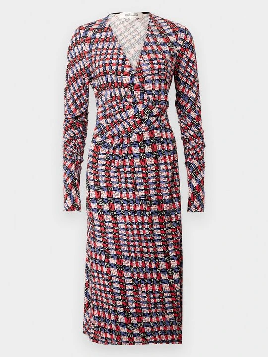 Zdjęcie produktu Sukienka letnia Diane Von Furstenberg fioletowy