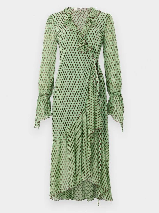 Zdjęcie produktu Sukienka letnia Diane Von Furstenberg zielony