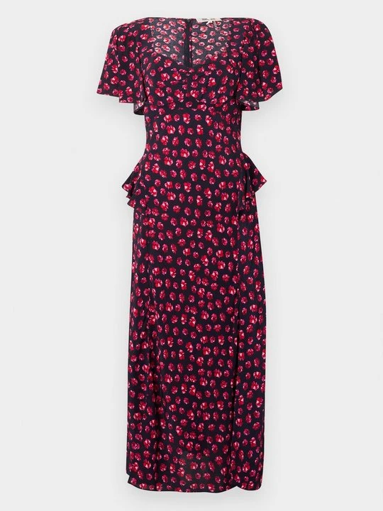 Zdjęcie produktu Sukienka letnia Diane Von Furstenberg ciemnoczerwony