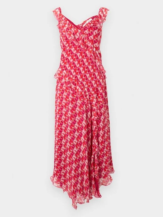 Zdjęcie produktu Sukienka letnia Diane Von Furstenberg różowy