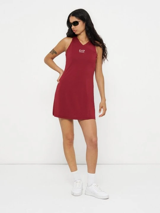 Zdjęcie produktu Sukienka letnia EA7 Emporio Armani ciemnoczerwony