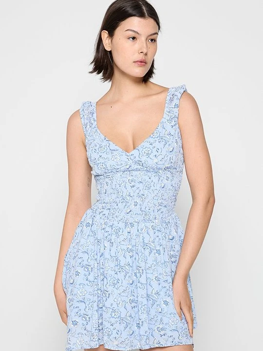 Zdjęcie produktu Sukienka letnia Hollister Co. jasnoniebieski