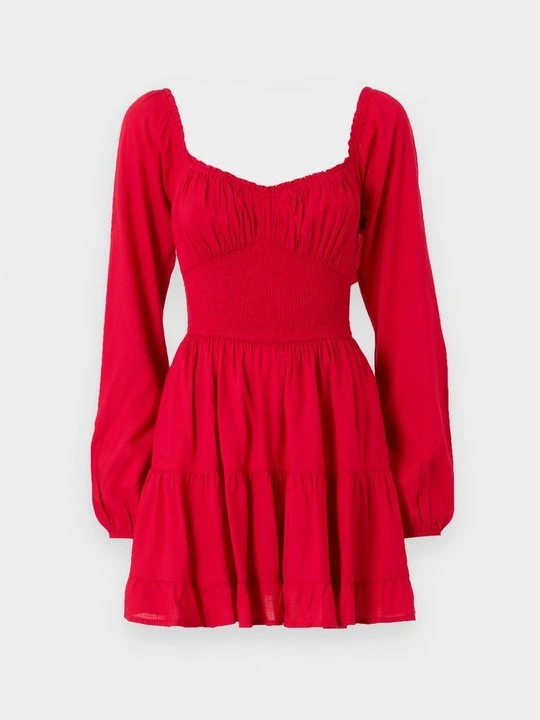 Zdjęcie produktu Sukienka letnia Hollister Co. czerwony