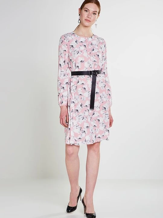 Zdjęcie produktu Sukienka letnia KARL LAGERFELD jasnoróżowy