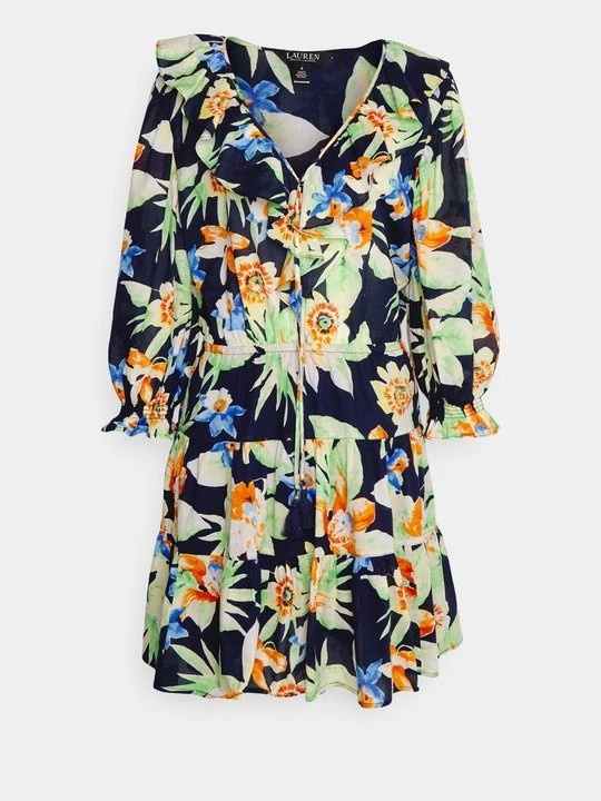 Zdjęcie produktu Sukienka letnia Lauren Ralph Lauren granatowy