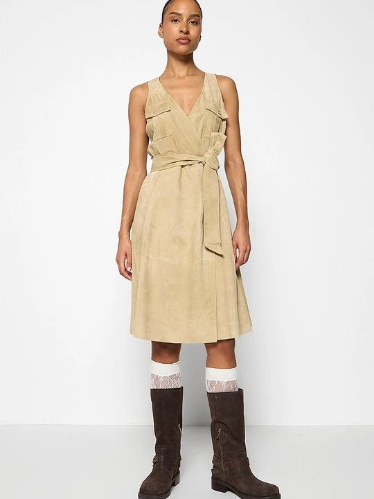 Zdjęcie produktu Sukienka letnia Lauren Ralph Lauren beżowy