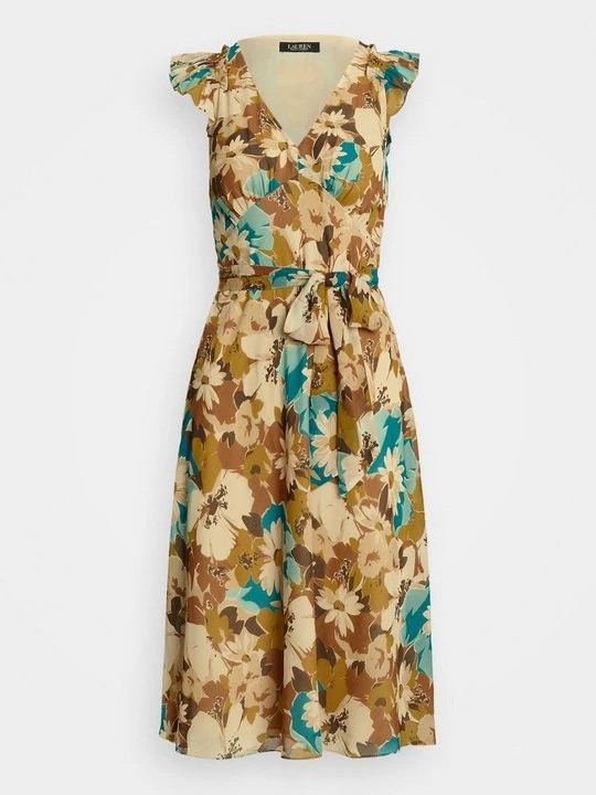 Zdjęcie produktu Sukienka letnia Lauren Ralph Lauren beżowy