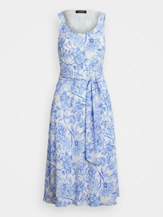 Zdjęcie produktu Sukienka letnia Lauren Ralph Lauren jasnoniebieski