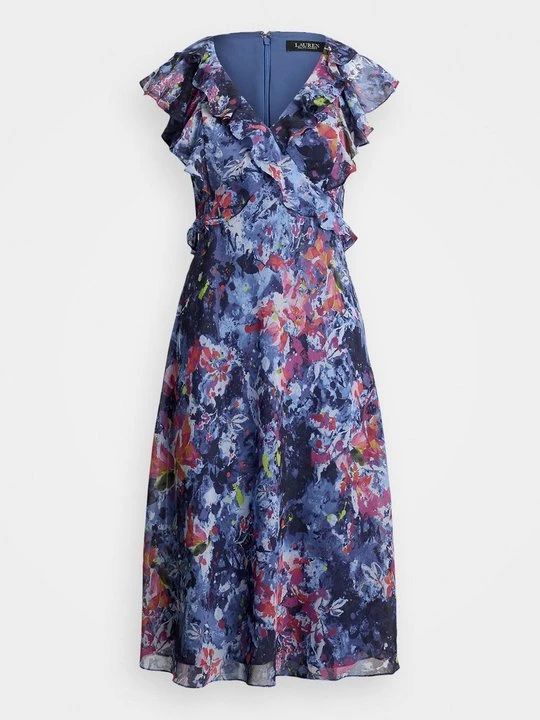 Zdjęcie produktu Sukienka letnia Lauren Ralph Lauren niebieski