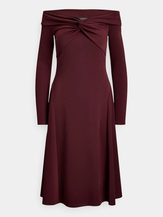 Zdjęcie produktu Sukienka letnia Lauren Ralph Lauren bordowy