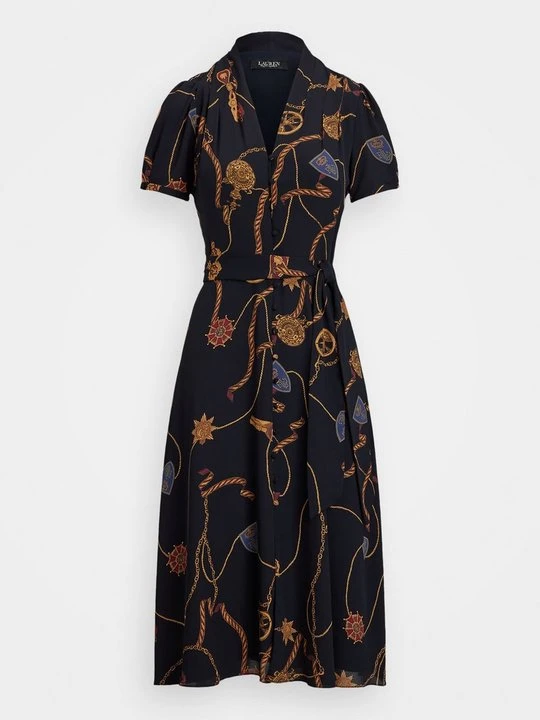 Zdjęcie produktu Sukienka letnia Lauren Ralph Lauren granatowy