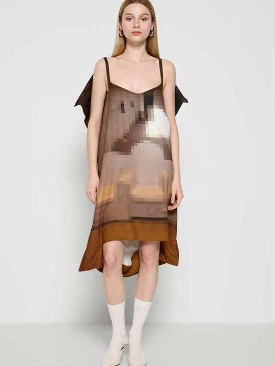 Zdjęcie produktu Sukienka letnia MM6 Maison Margiela brązowy
