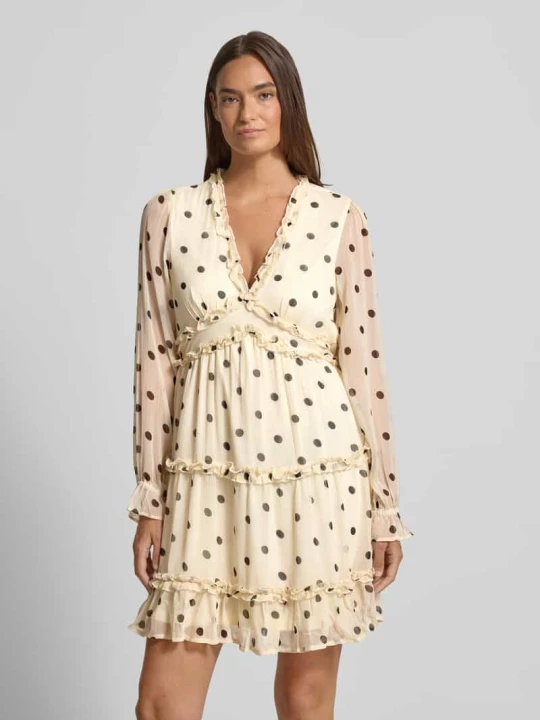 Zdjęcie produktu Sukienka letnia o kroju regular fit z szyfonu model 'SMILLA' Vero Moda Biały