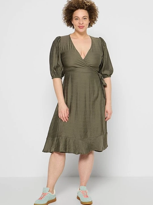 Zdjęcie produktu Sukienka letnia ONLY Carmakoma khaki