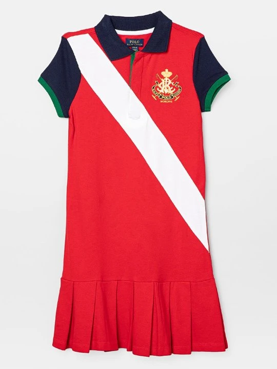 Zdjęcie produktu Sukienka letnia Polo Ralph Lauren czerwony