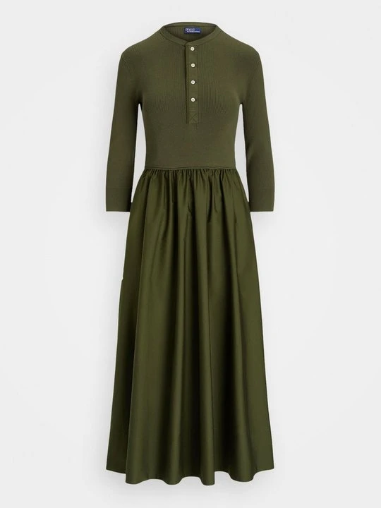Zdjęcie produktu Sukienka letnia Polo Ralph Lauren oliwkowy