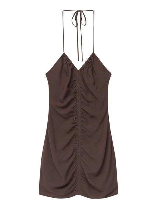 Zdjęcie produktu Sukienka letnia PULL&BEAR brązowy