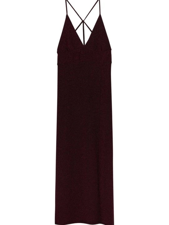 Zdjęcie produktu Sukienka letnia PULL&BEAR ciemnoczerwony melanż