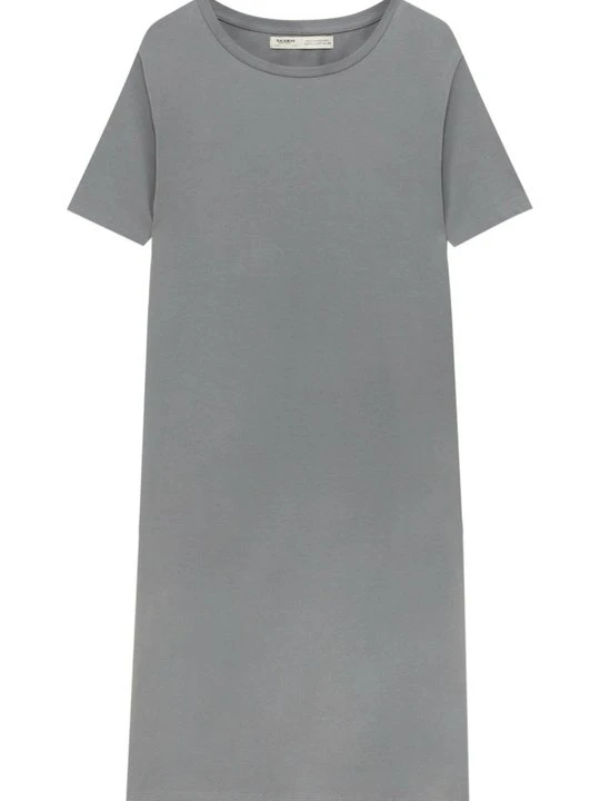 Zdjęcie produktu Sukienka letnia PULL&BEAR jasnoszary