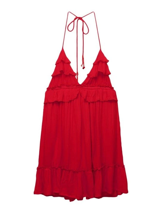 Zdjęcie produktu Sukienka letnia PULL&BEAR czerwony