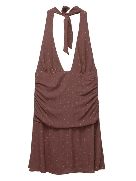 Zdjęcie produktu Sukienka letnia PULL&BEAR ciemnobrązowy