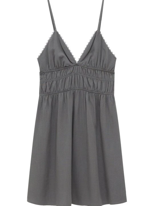 Zdjęcie produktu Sukienka letnia PULL&BEAR jasnoszary