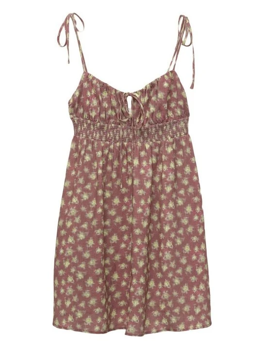Zdjęcie produktu Sukienka letnia PULL&BEAR bordowy