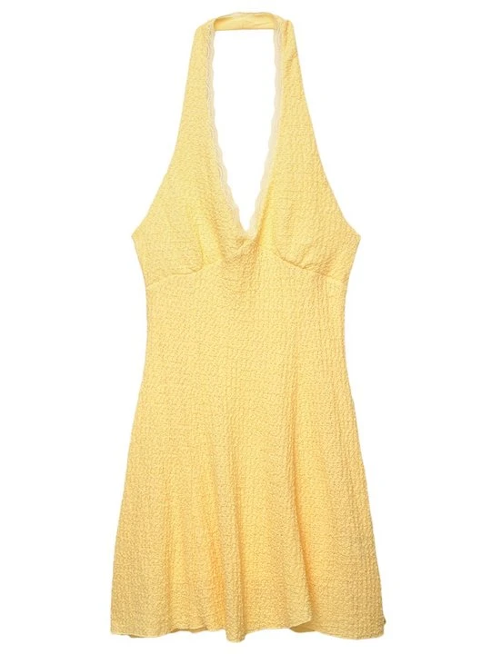 Zdjęcie produktu Sukienka letnia PULL&BEAR żółty