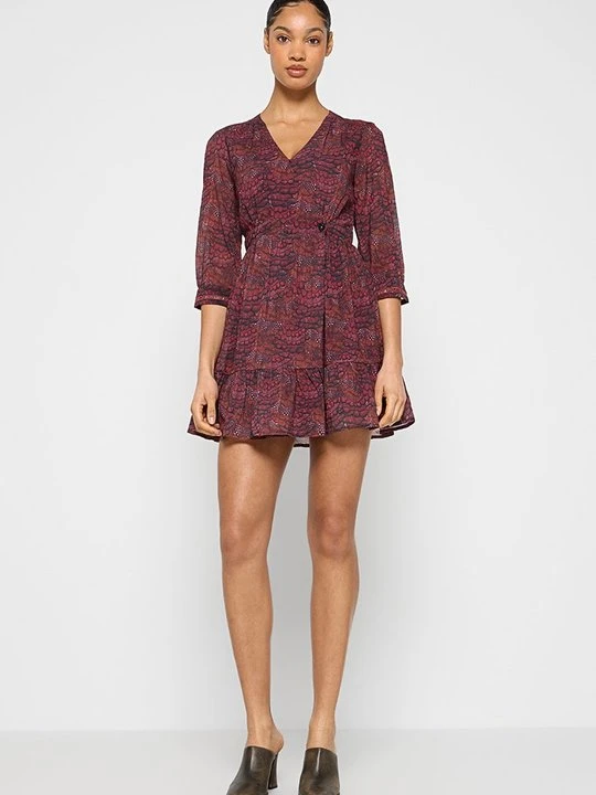 Zdjęcie produktu Sukienka letnia Scotch & Soda ciemnoczerwony