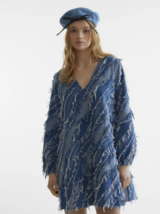 Zdjęcie produktu Sukienka letnia SOMETHINGNEW niebieski denim
